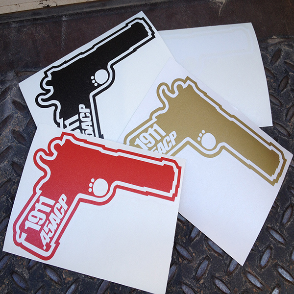 ASW Ammo Army 1911 SILHOUETTE Decal